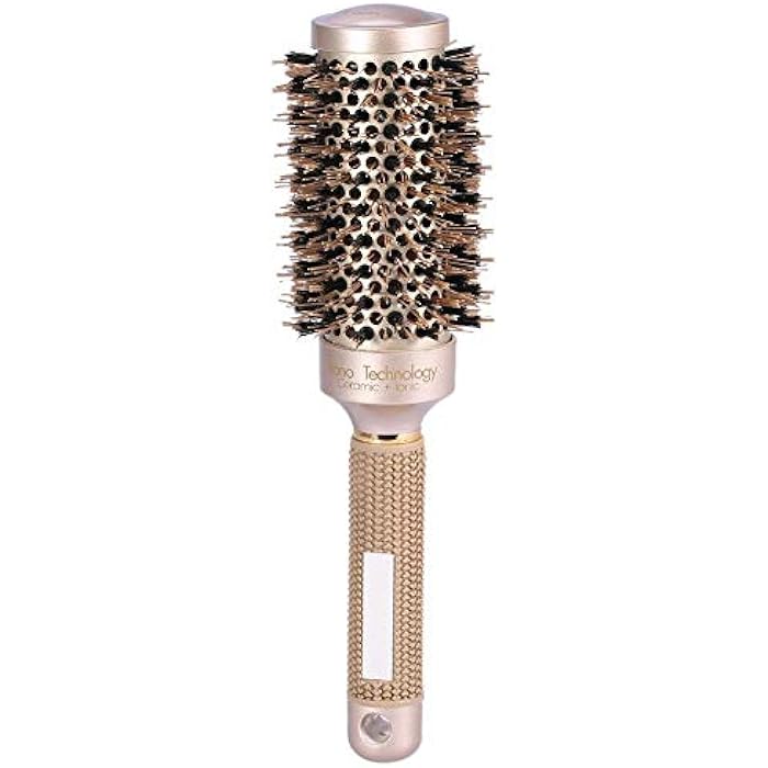 FILFEEL Hair Curling Brush, Hair Brush Round Comb with Thermal Nano Ceramic and Ionic Handle (1.8 Inch) - Image 1